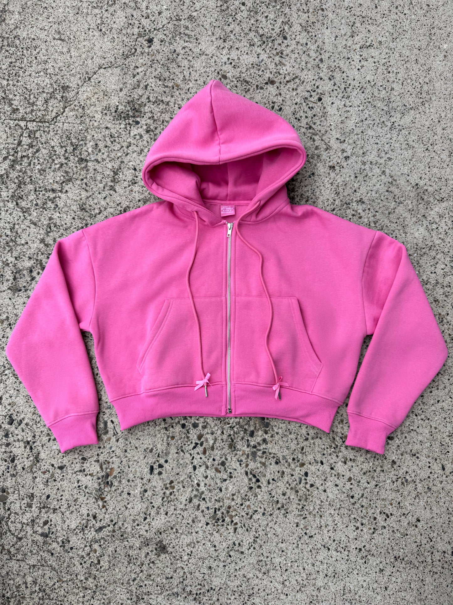 Plush Pink Zip-Up Jacket