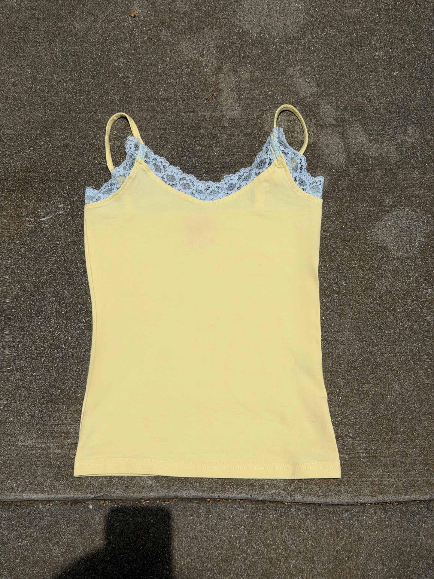 Lemon Drop Lace Tank