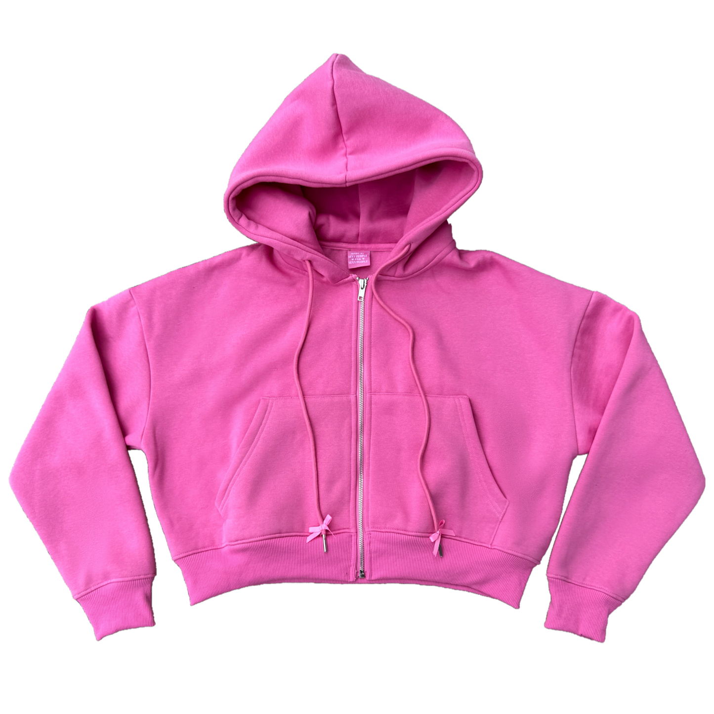 Plush Pink Zip-Up Jacket