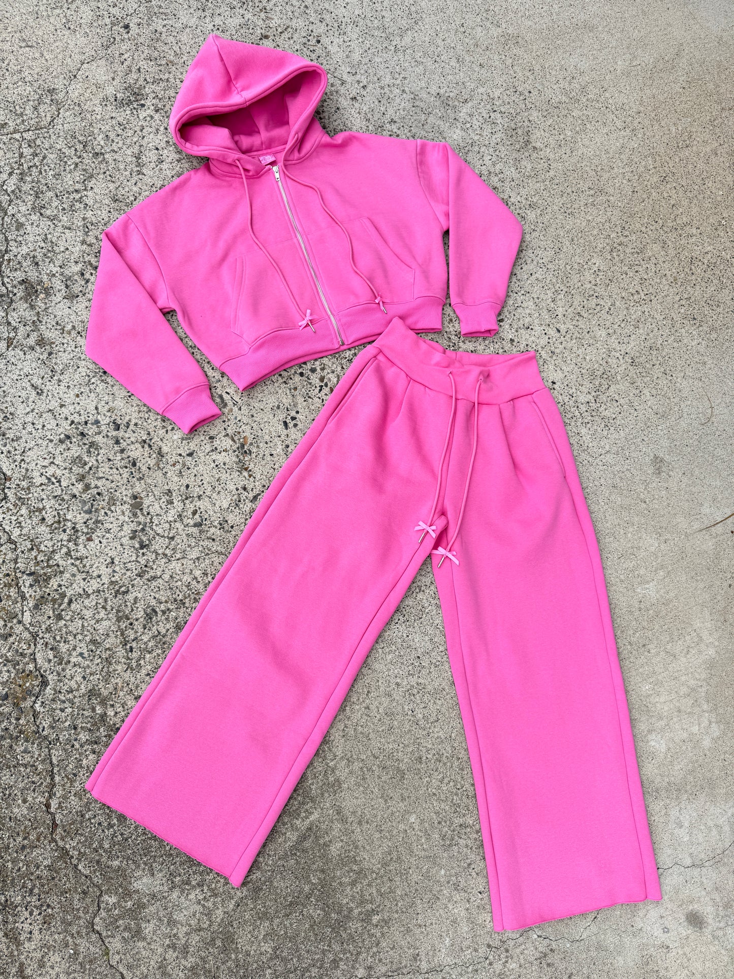 Plush Pink Zip-Up Jacket