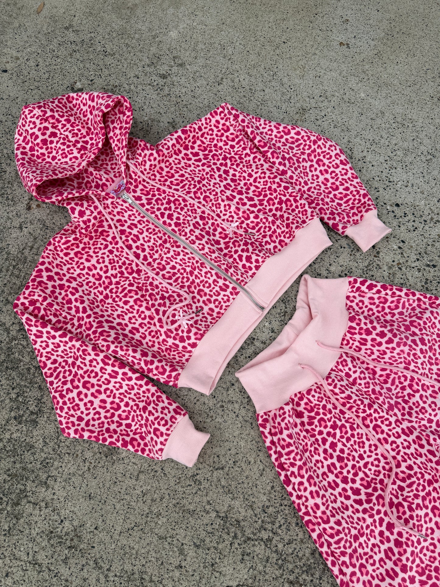 Leopard Plush Zip-Up Jacket
