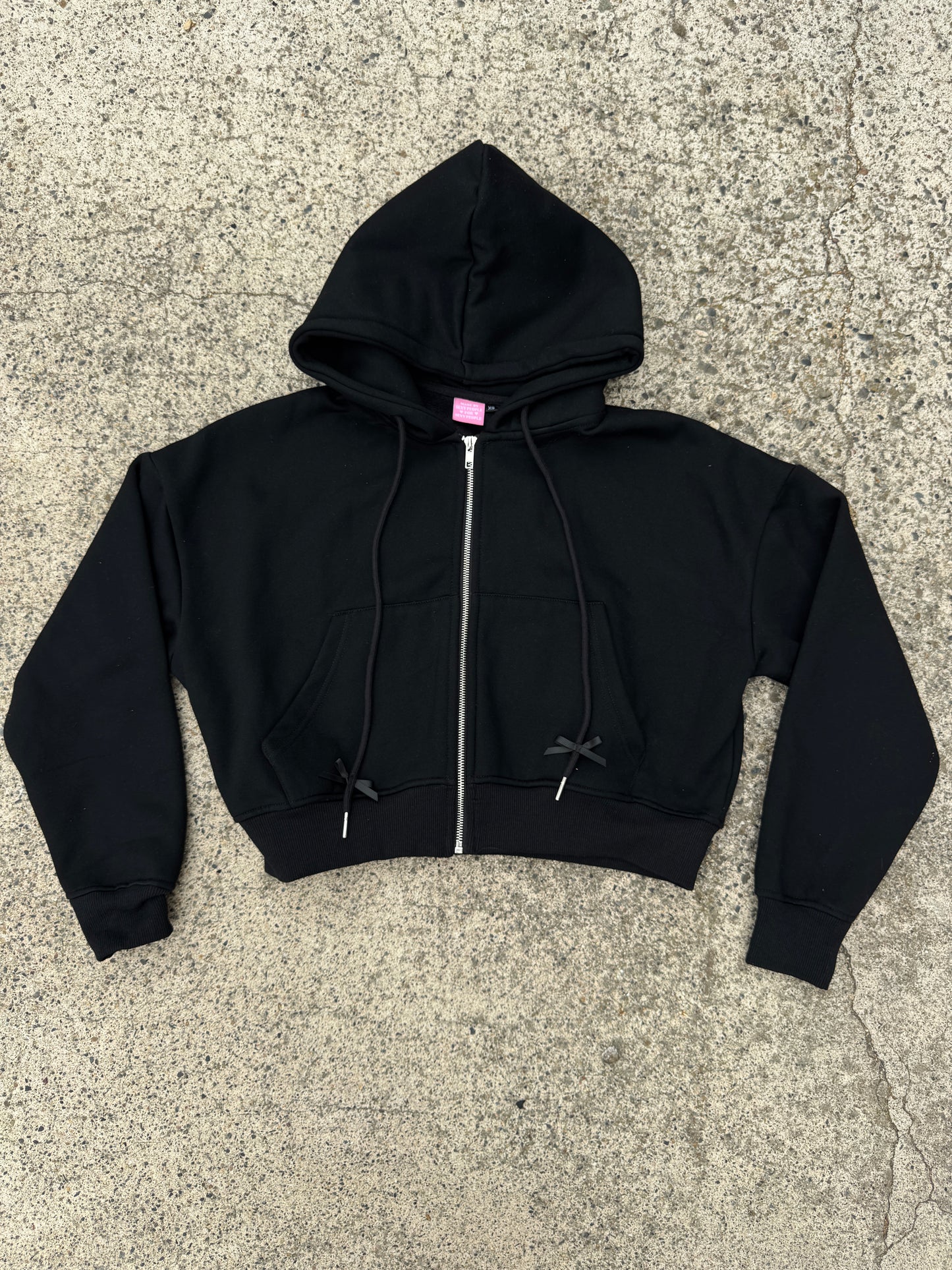 Black Crush Zip-Up Jacket