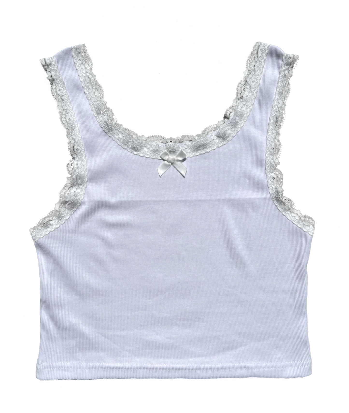 White Love Lace Tank Top