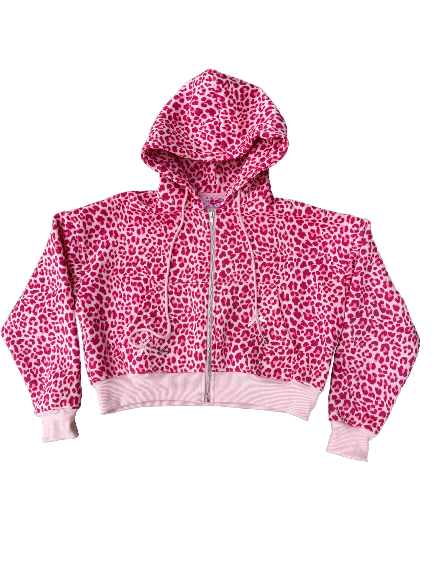 Leopard Plush Zip-Up Jacket