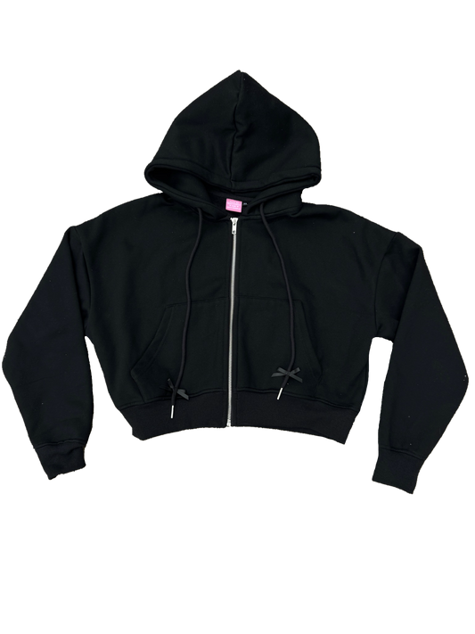 Black Crush Zip-Up Jacket
